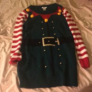 A ugly Elf Christmas sweater
